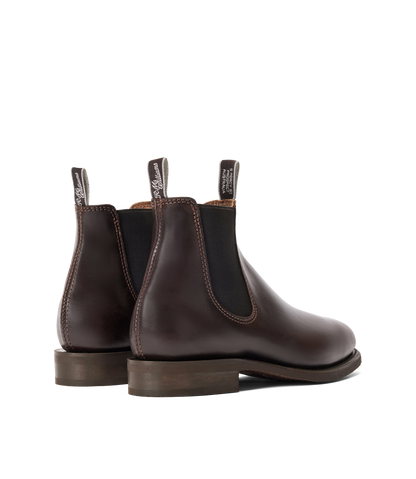 Moriarty boot chocolate pull-up leather