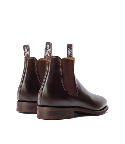 Macquarie boot chocolate pull-up leather