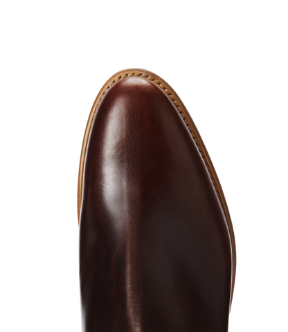 Moriarty boot mid brown pull-up leather