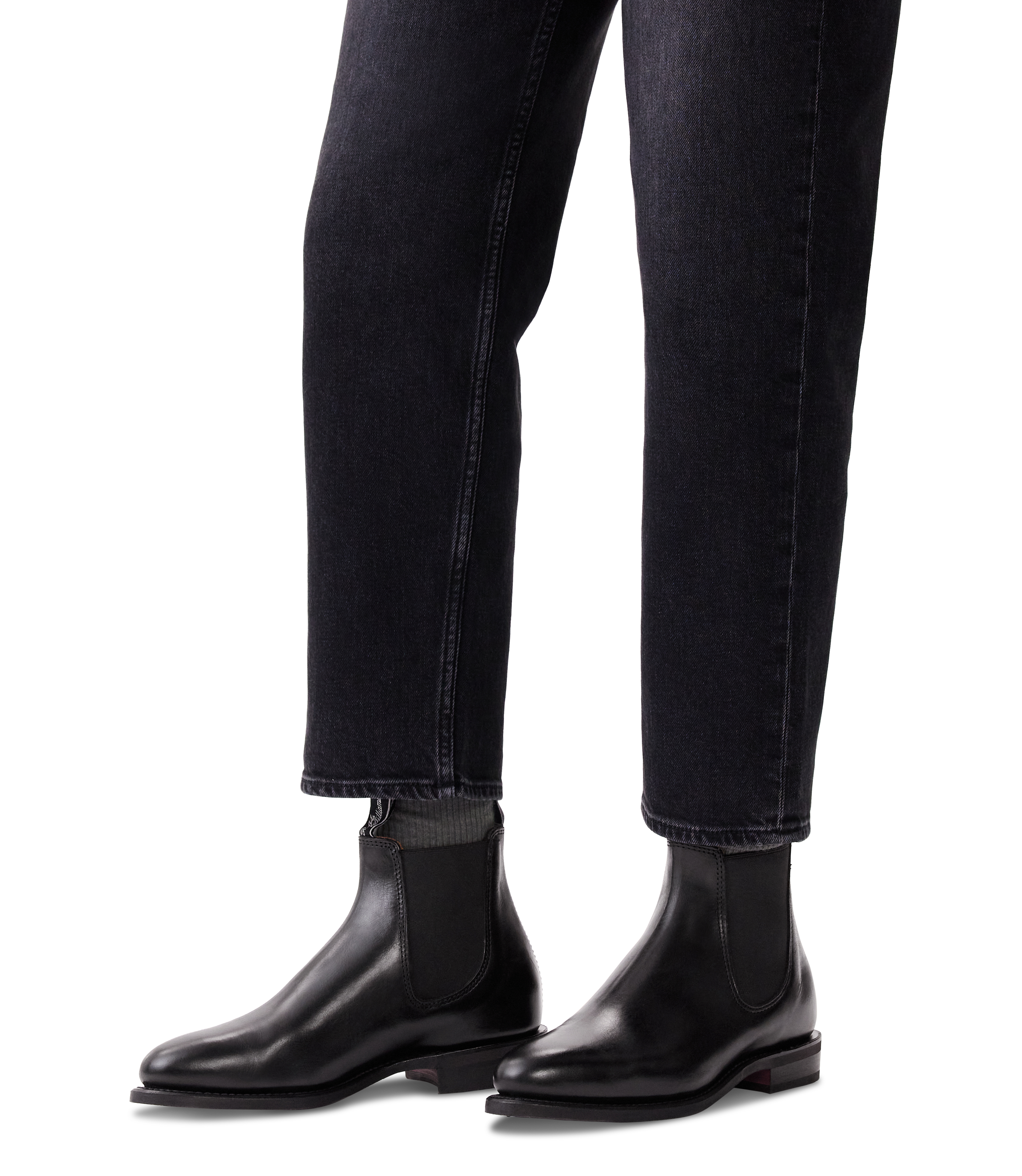 Moriarty boot ebony pull-up leather