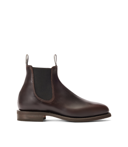 Moriarty boot chocolate pull-up leather