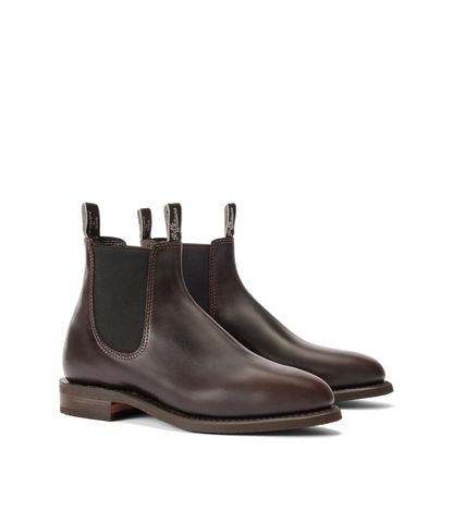 Moriarty boot chocolate pull-up leather