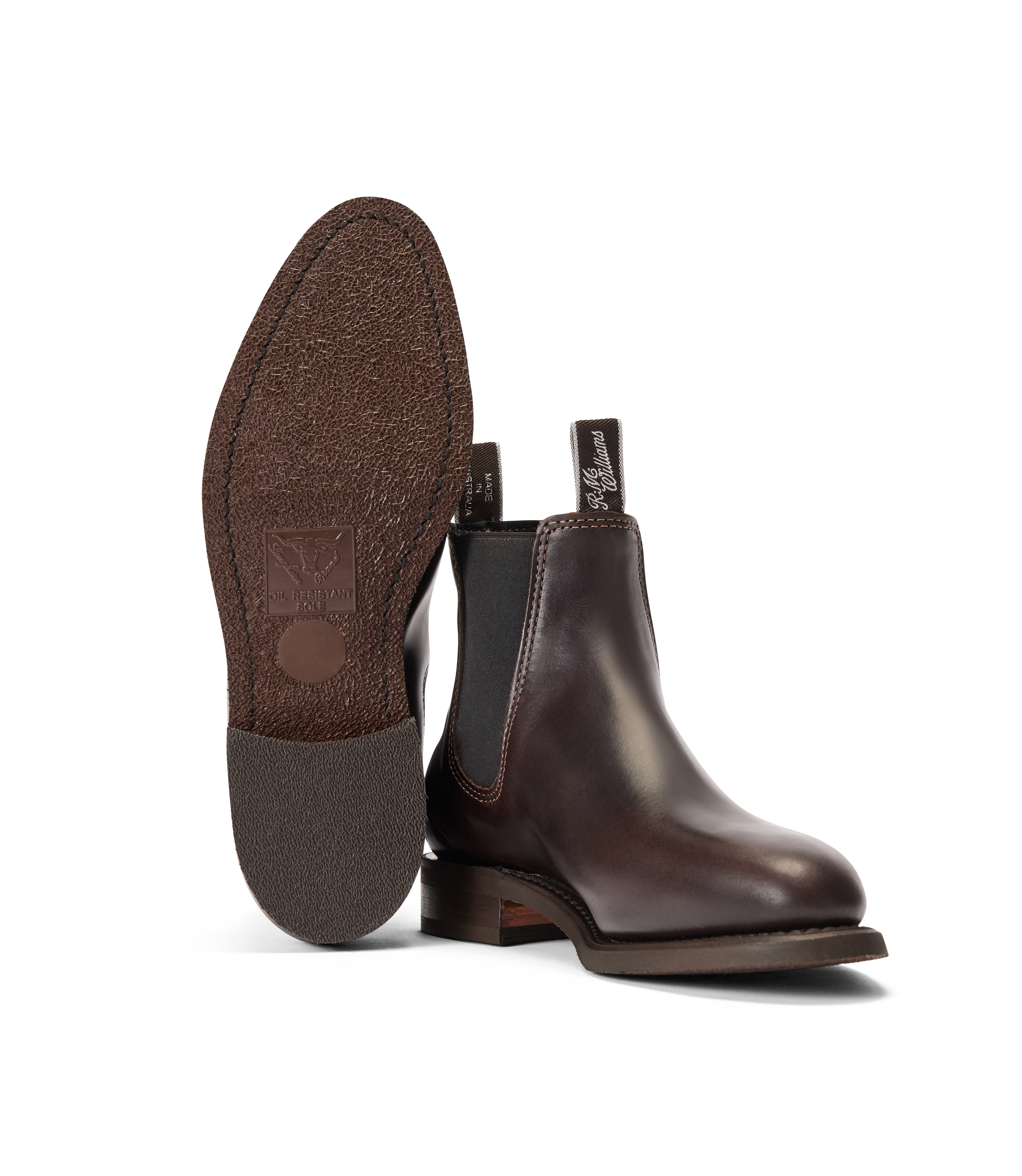 Moriarty boot chocolate pull-up leather