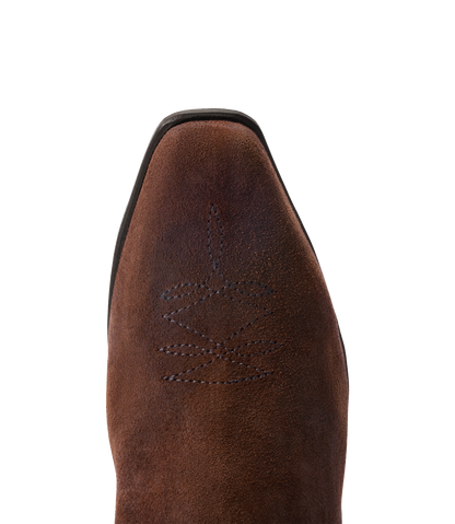 Santa Fe boot ginger waxed suede leather