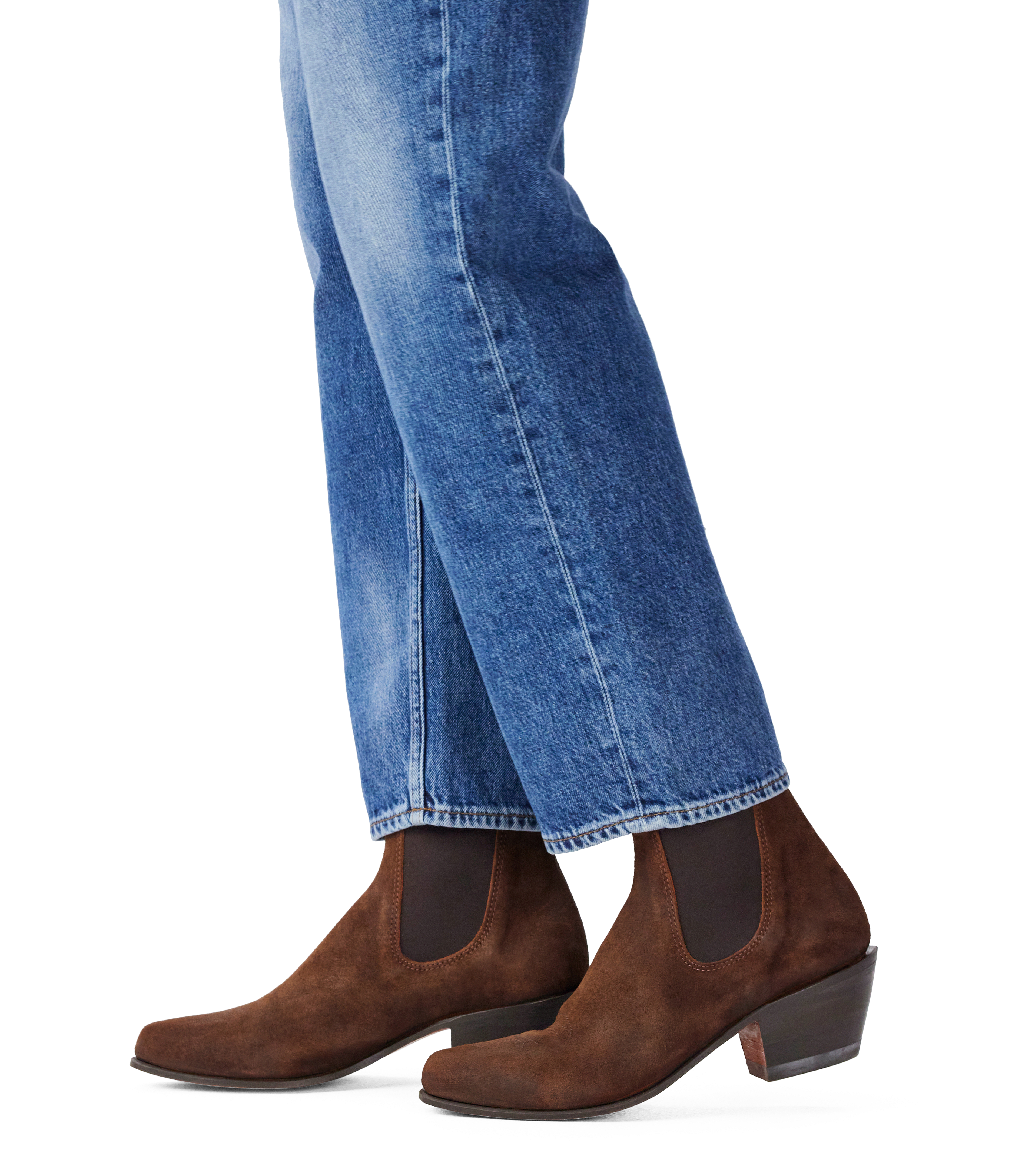 Santa Fe boot ginger waxed suede leather