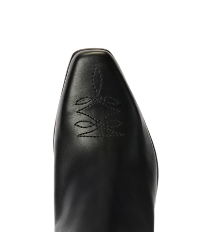 Santa Fe boot black aniline leather
