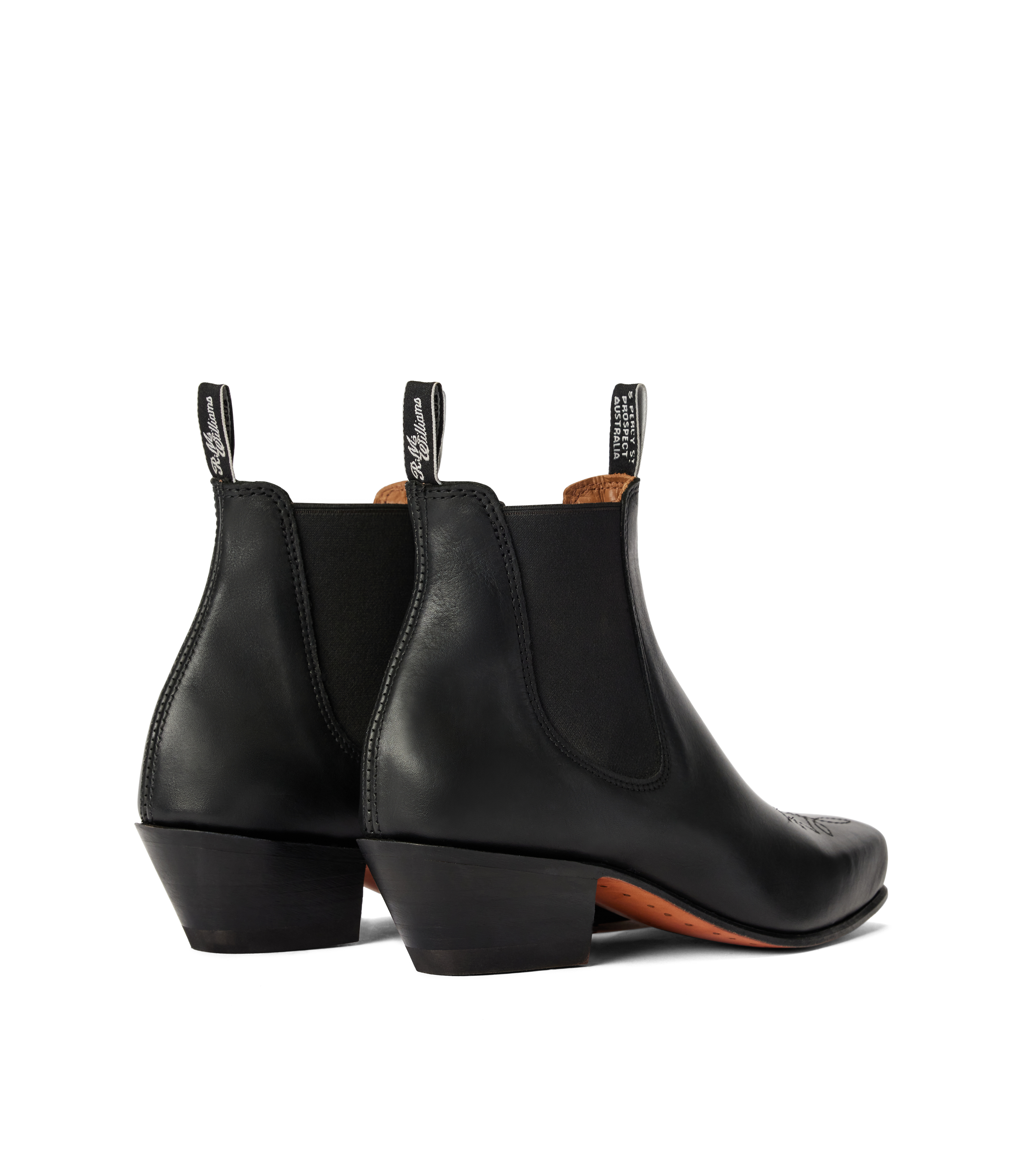 Santa Fe boot black aniline leather