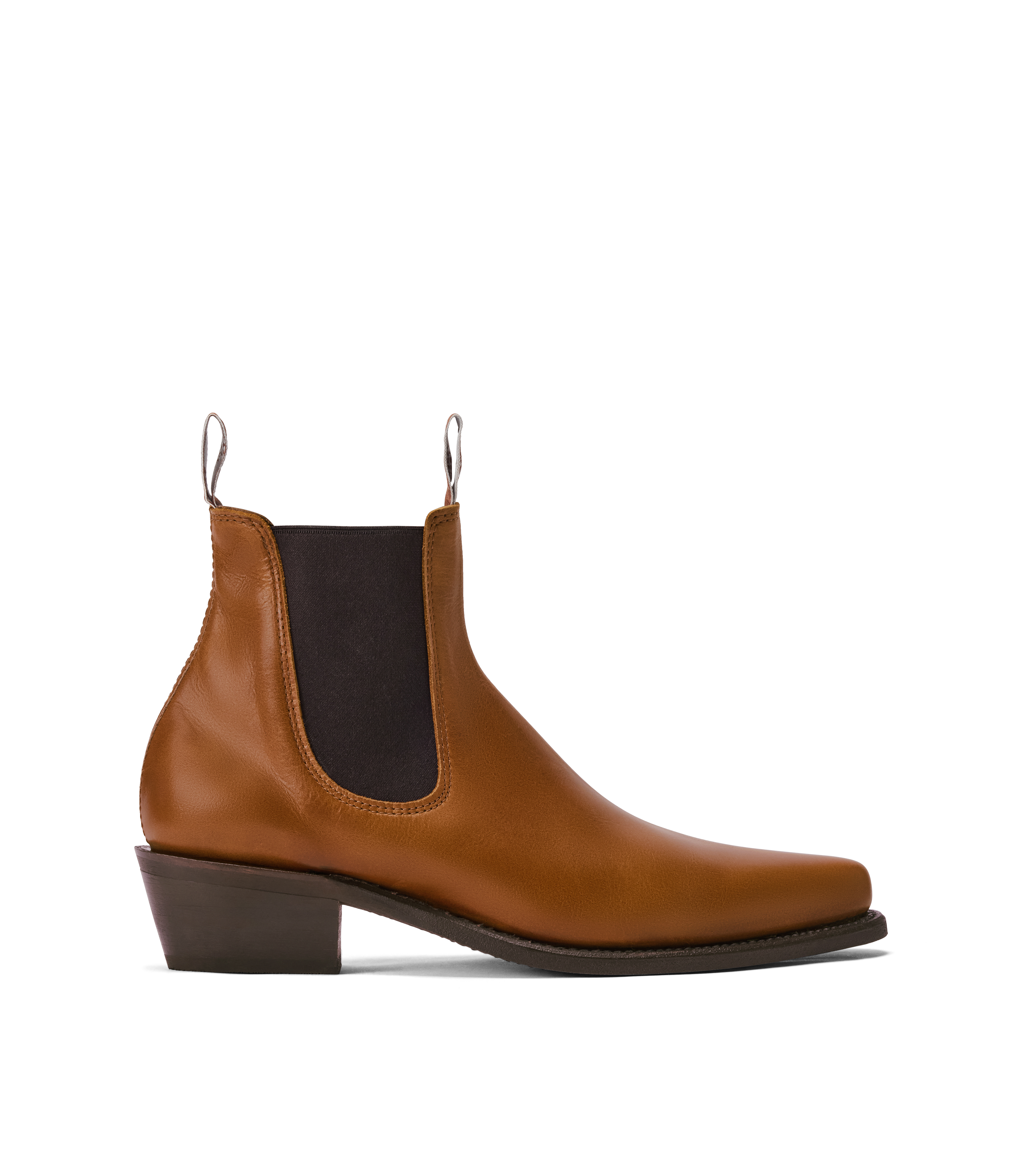 Millicent boot tan pull-up leather