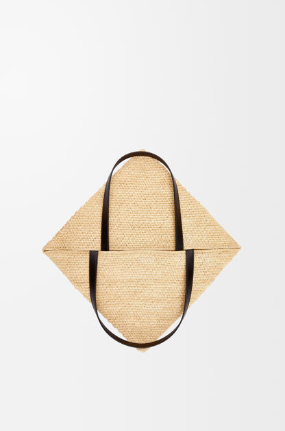 Loewe XL Puzzle Fold tote in raffia