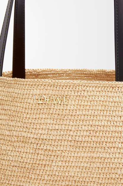 Loewe XL Puzzle Fold tote in raffia