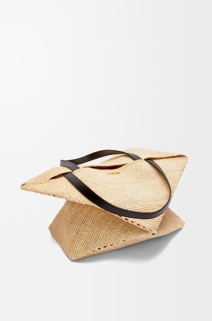 Loewe XL Puzzle Fold tote in raffia