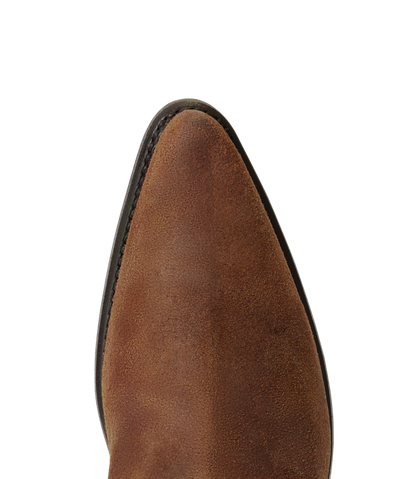 Etta boot ginger waxed suede leather