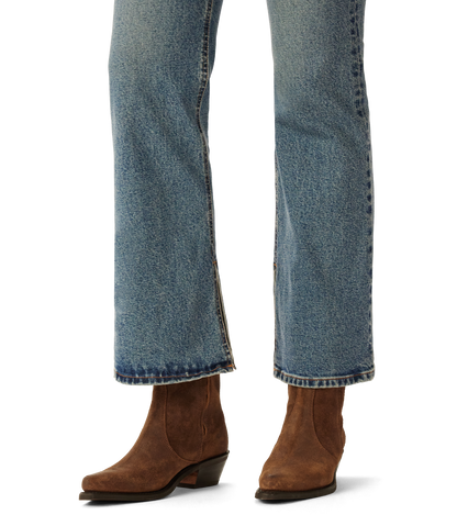 Etta boot ginger waxed suede leather