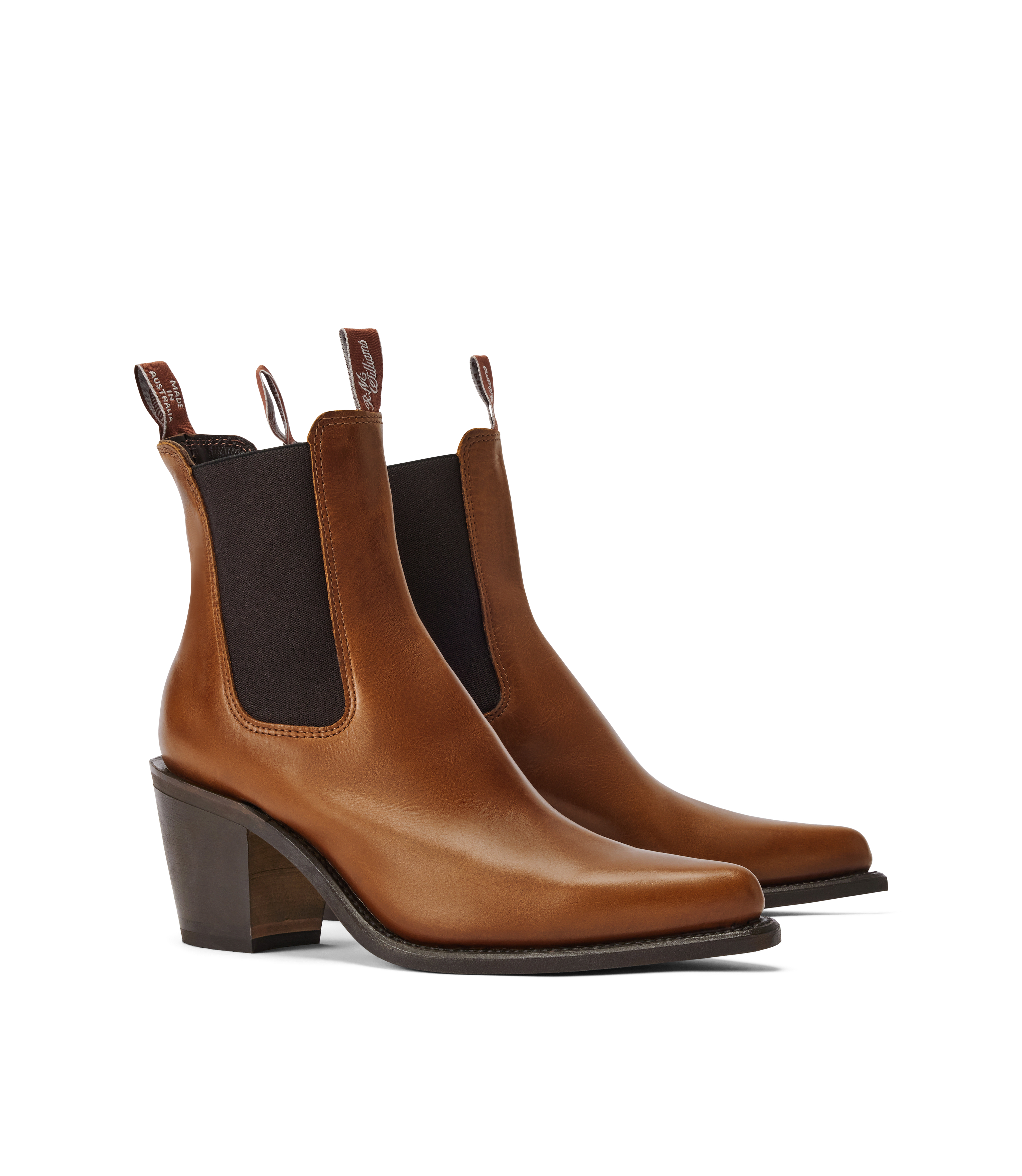 Maya boot tan pull-up leather