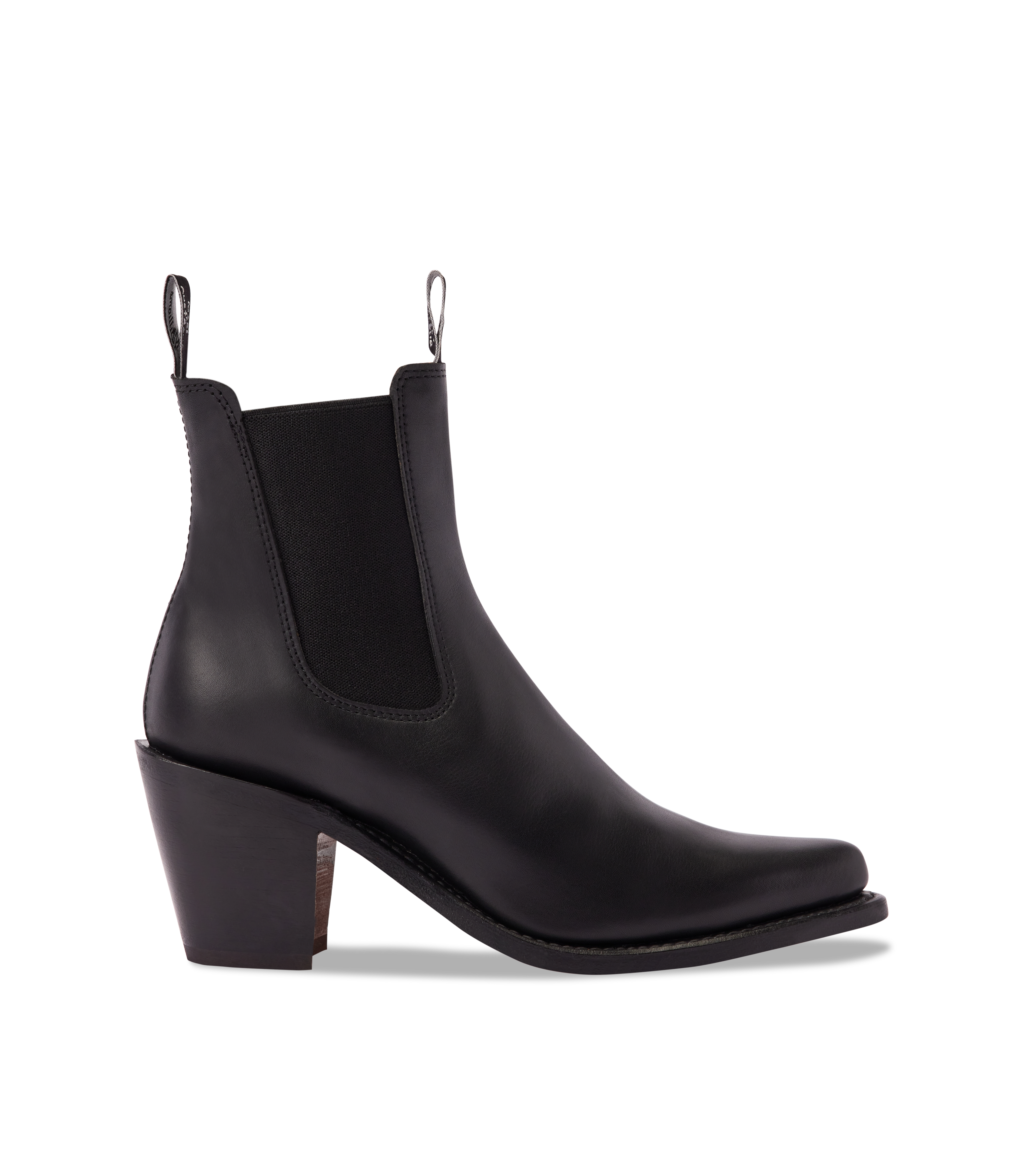 Maya boot ebony aniline leather