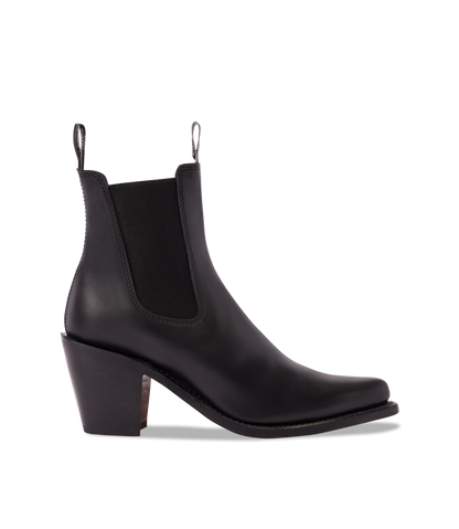 Maya boot ebony aniline leather