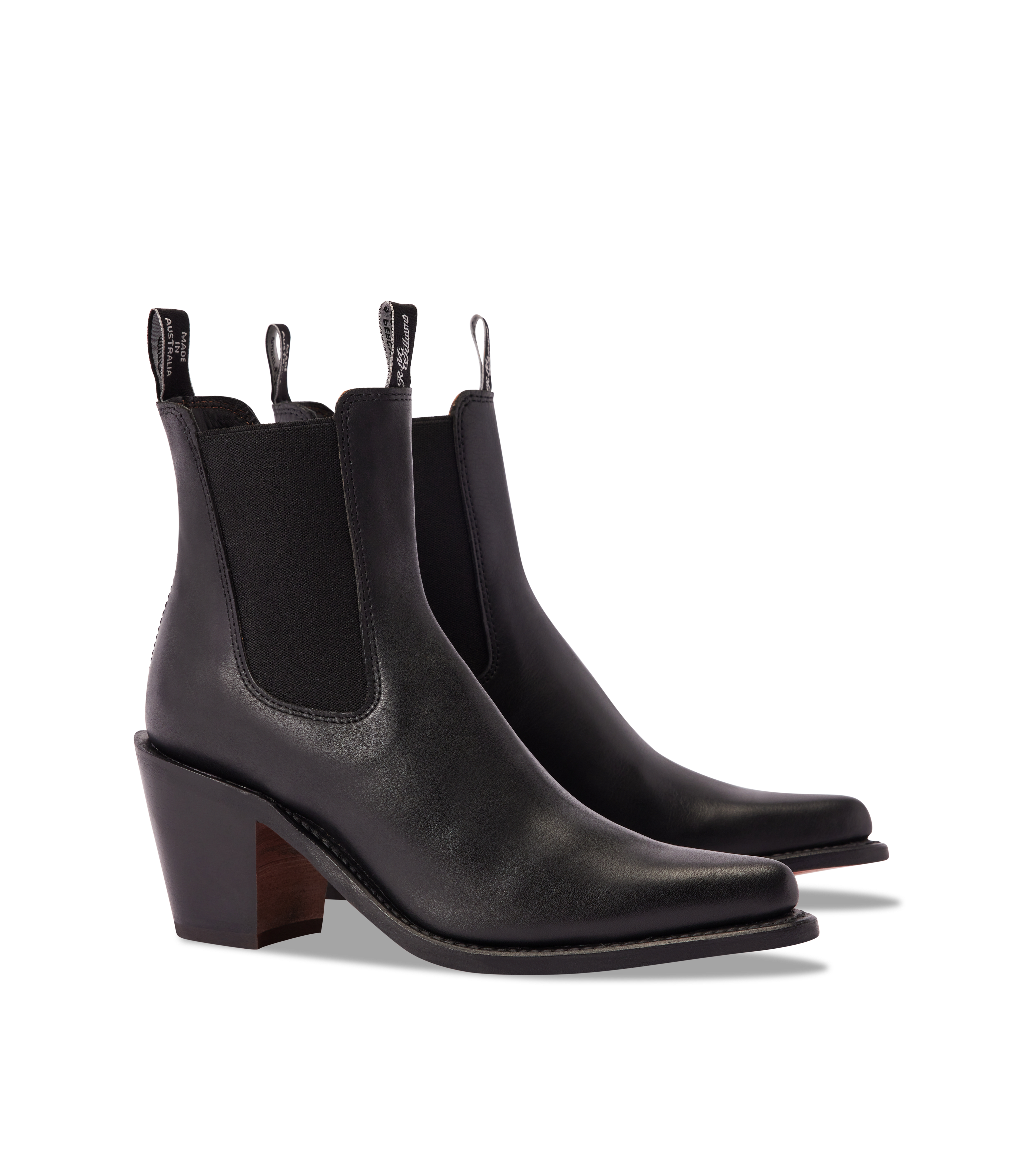 Maya boot ebony aniline leather
