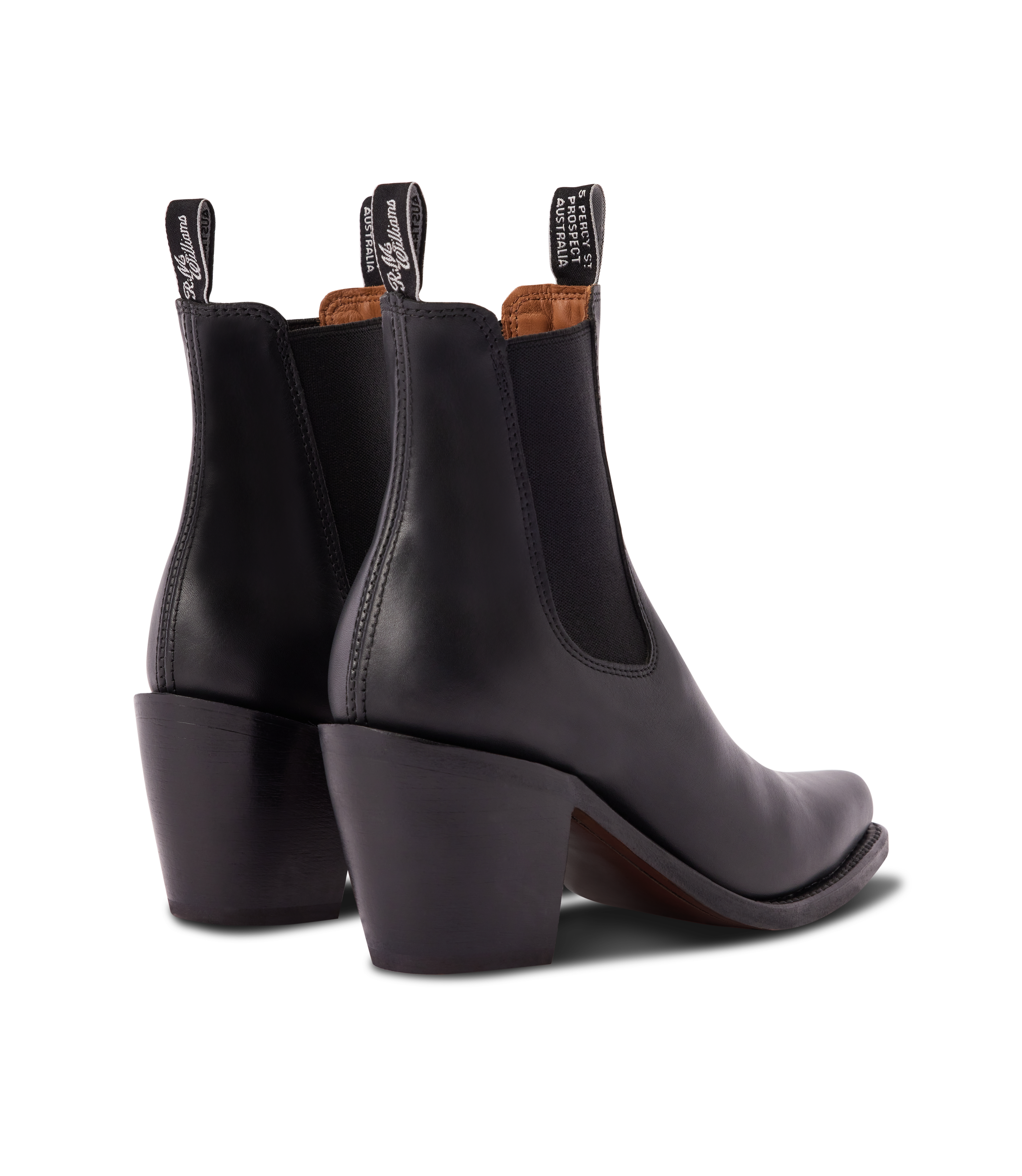 Maya boot ebony aniline leather