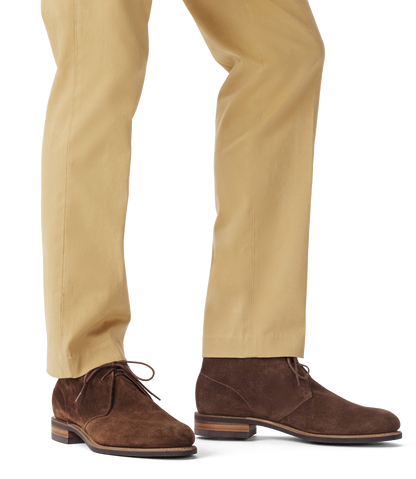 Turnout desert boot brown suede leather