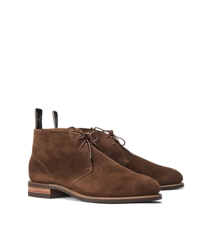 Turnout desert boot brown suede leather