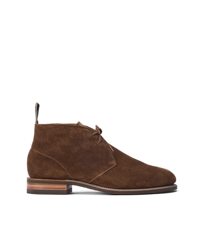 Turnout desert boot brown suede leather