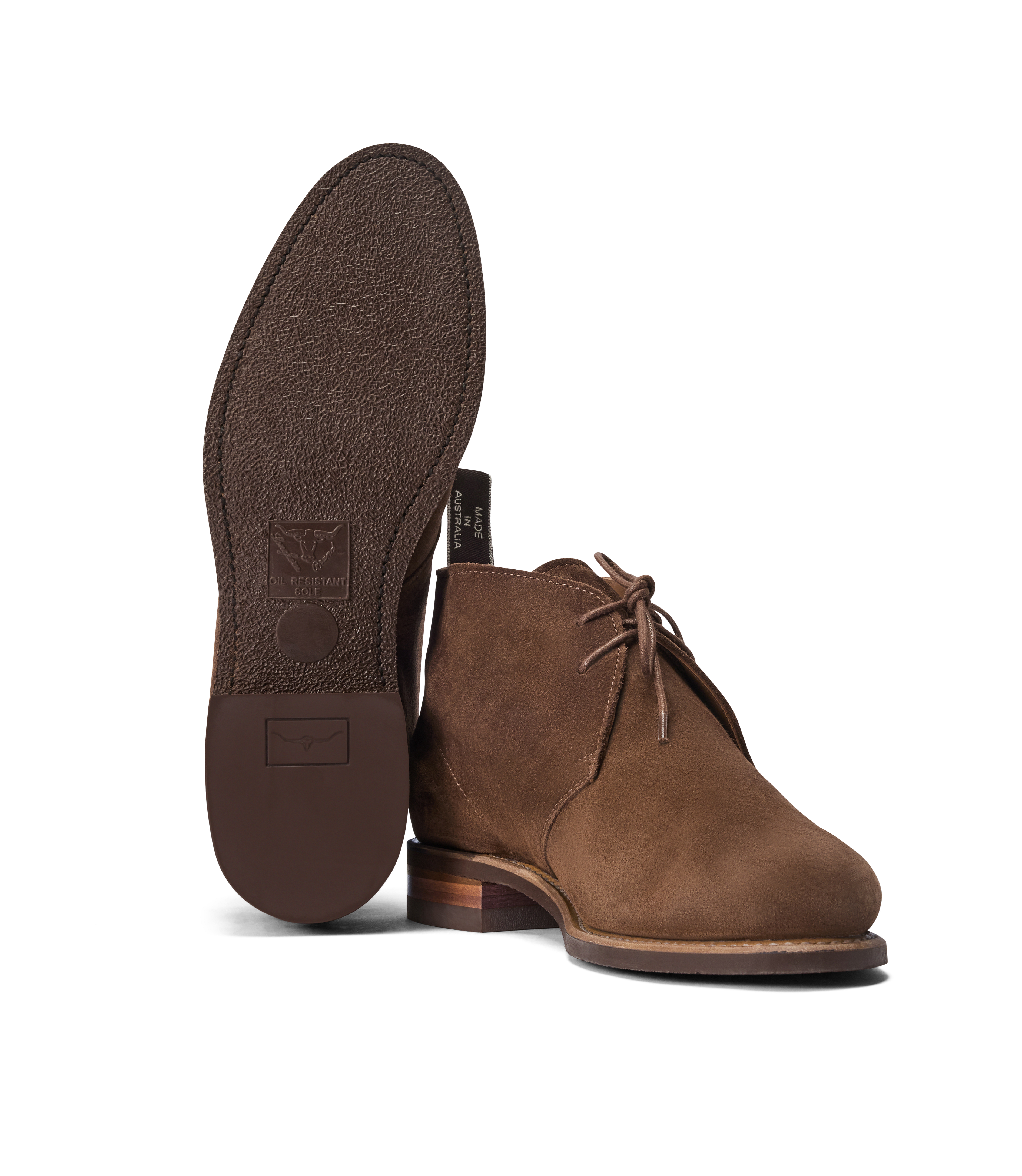 Turnout desert boot brown suede leather
