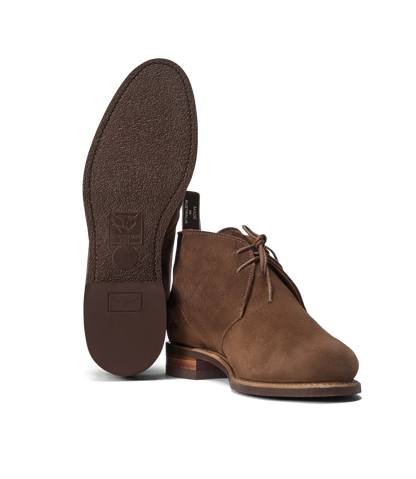 Turnout desert boot brown suede leather