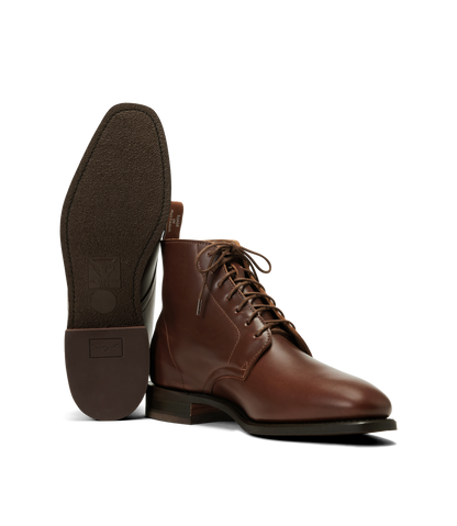 Craftsman Lace boot cafe pull-up leather