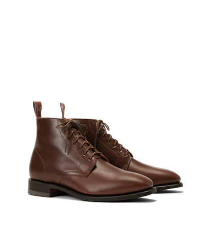 Craftsman Lace boot cafe pull-up leather