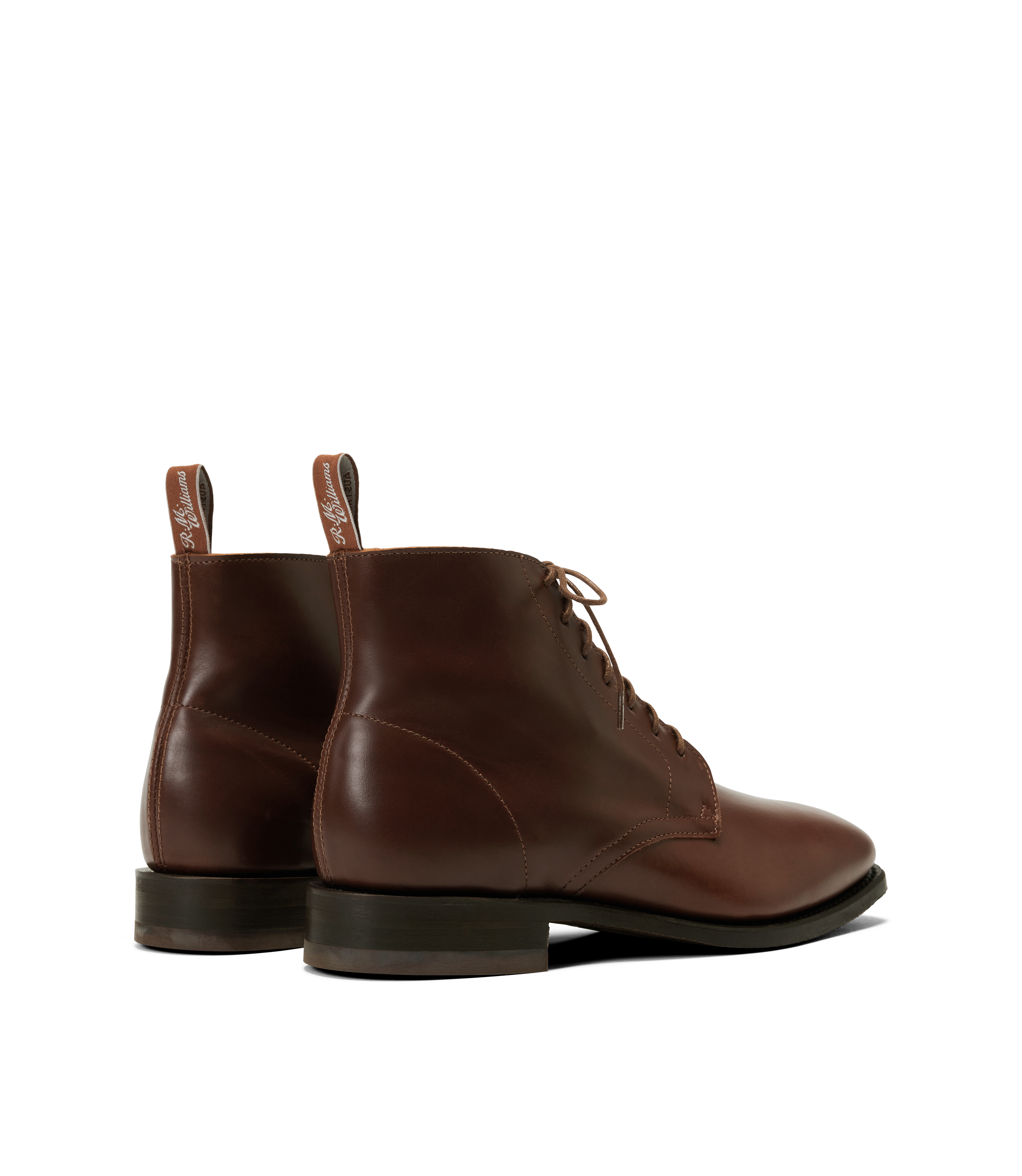 Craftsman Lace boot cafe pull-up leather