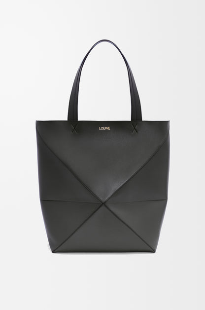 Loewe XL Puzzle Fold tote in shiny calfskin