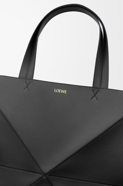 Loewe XL Puzzle Fold tote in shiny calfskin