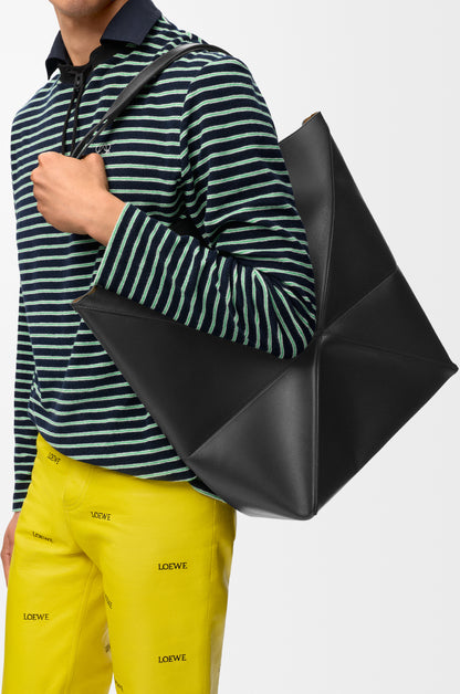 Loewe XL Puzzle Fold tote in shiny calfskin