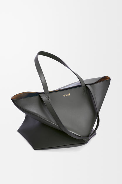 Loewe XL Puzzle Fold tote in shiny calfskin