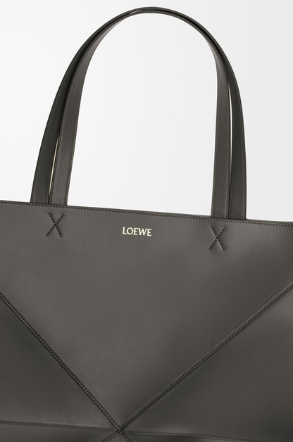 Loewe XL Puzzle Fold tote in shiny calfskin
