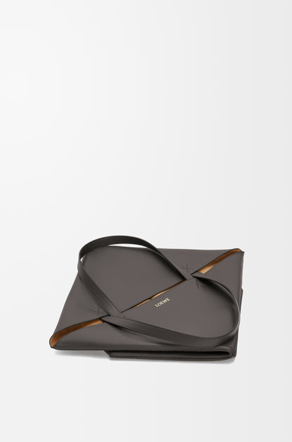 Loewe XL Puzzle Fold tote in shiny calfskin