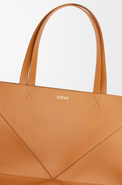 Loewe XL Puzzle Fold tote in shiny calfskin