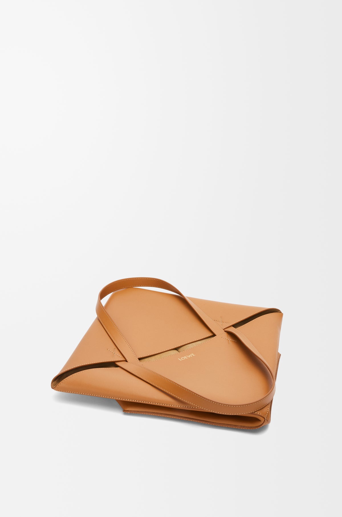 Loewe XL Puzzle Fold tote in shiny calfskin