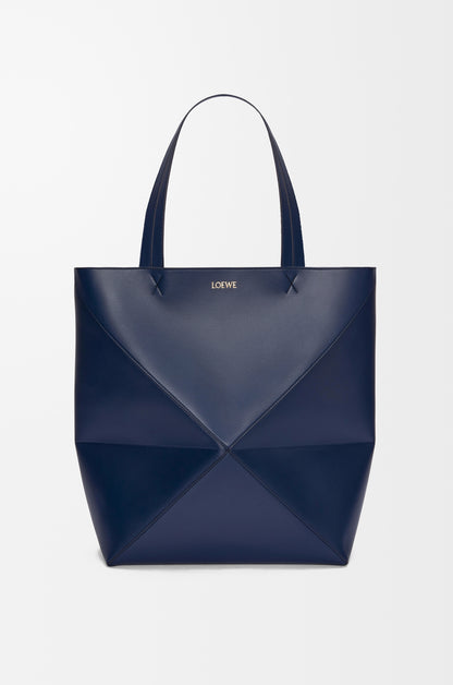 Loewe XL Puzzle Fold tote in shiny calfskin