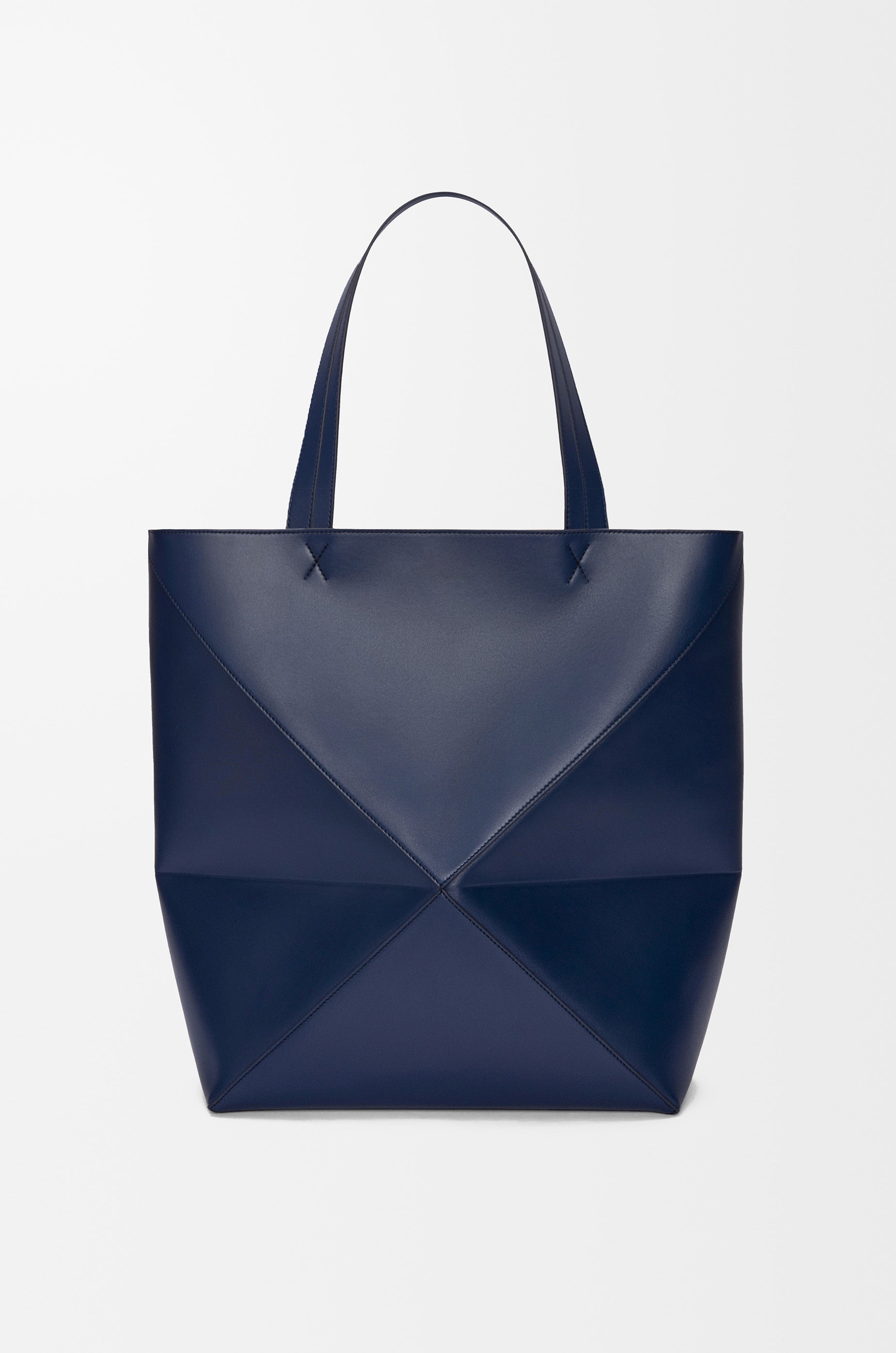 Loewe XL Puzzle Fold tote in shiny calfskin
