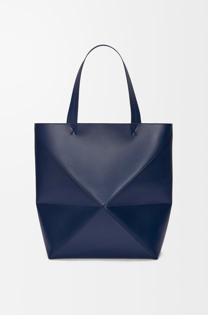 Loewe XL Puzzle Fold tote in shiny calfskin