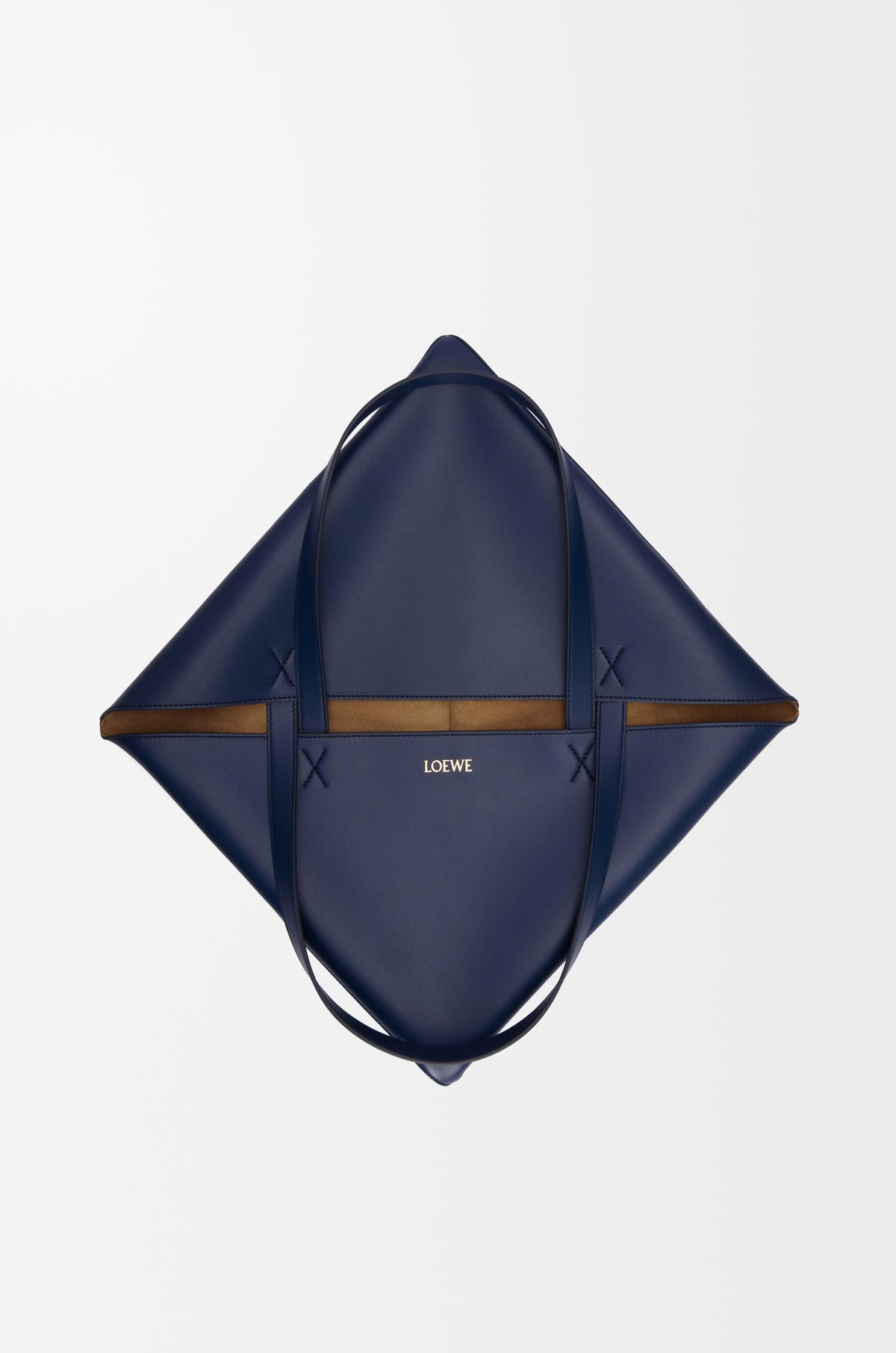 Loewe XL Puzzle Fold tote in shiny calfskin