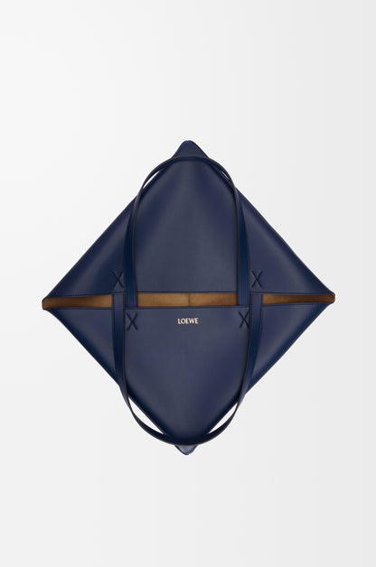 Loewe XL Puzzle Fold tote in shiny calfskin