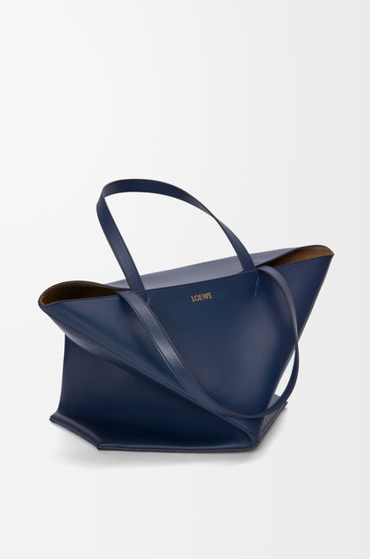 Loewe XL Puzzle Fold tote in shiny calfskin