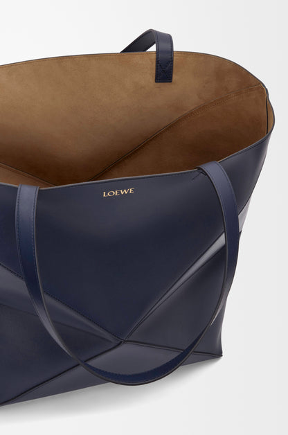 Loewe XL Puzzle Fold tote in shiny calfskin