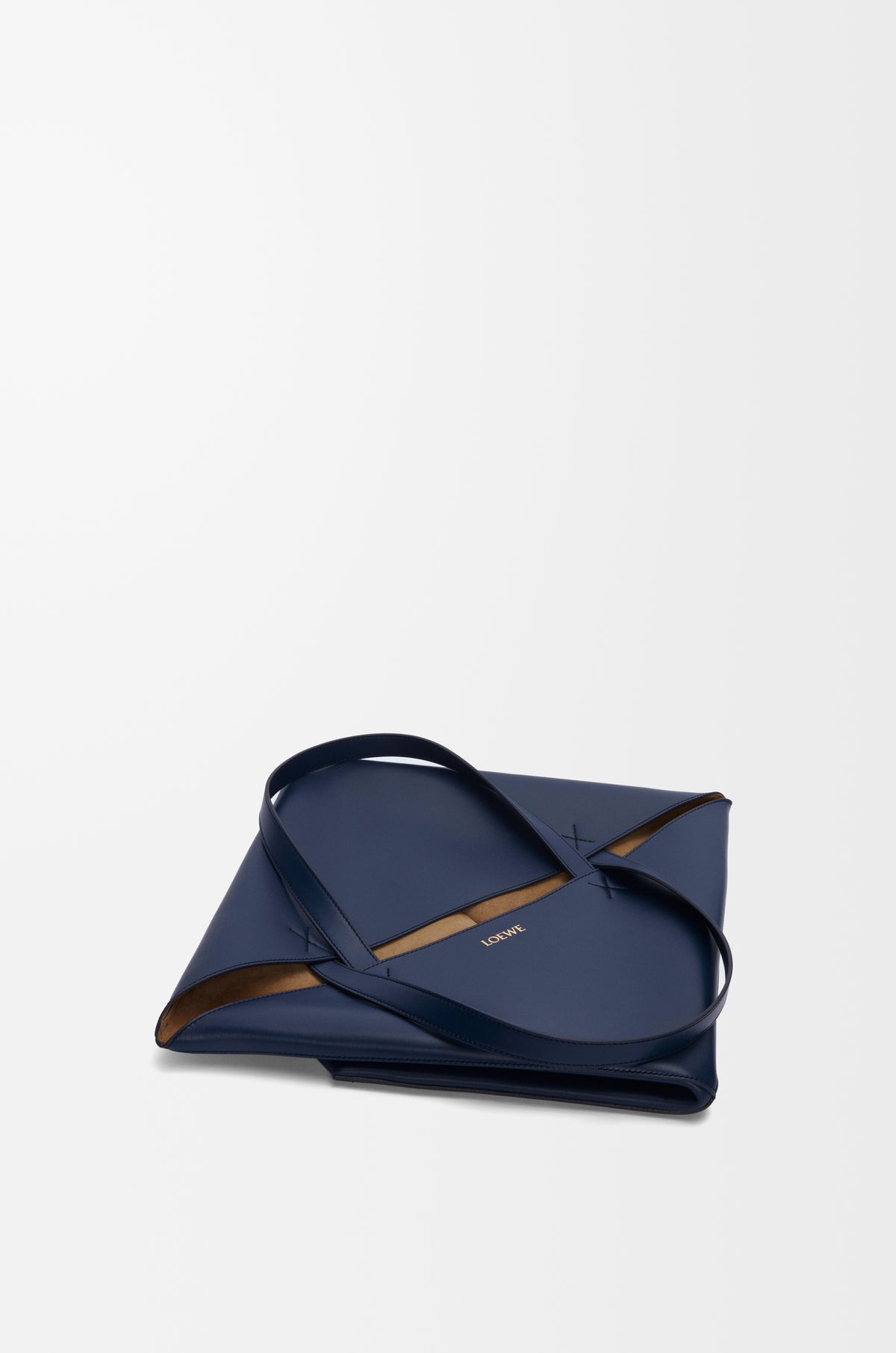 Loewe XL Puzzle Fold tote in shiny calfskin