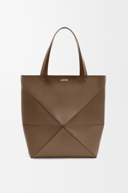 Loewe XL Puzzle Fold tote in shiny calfskin