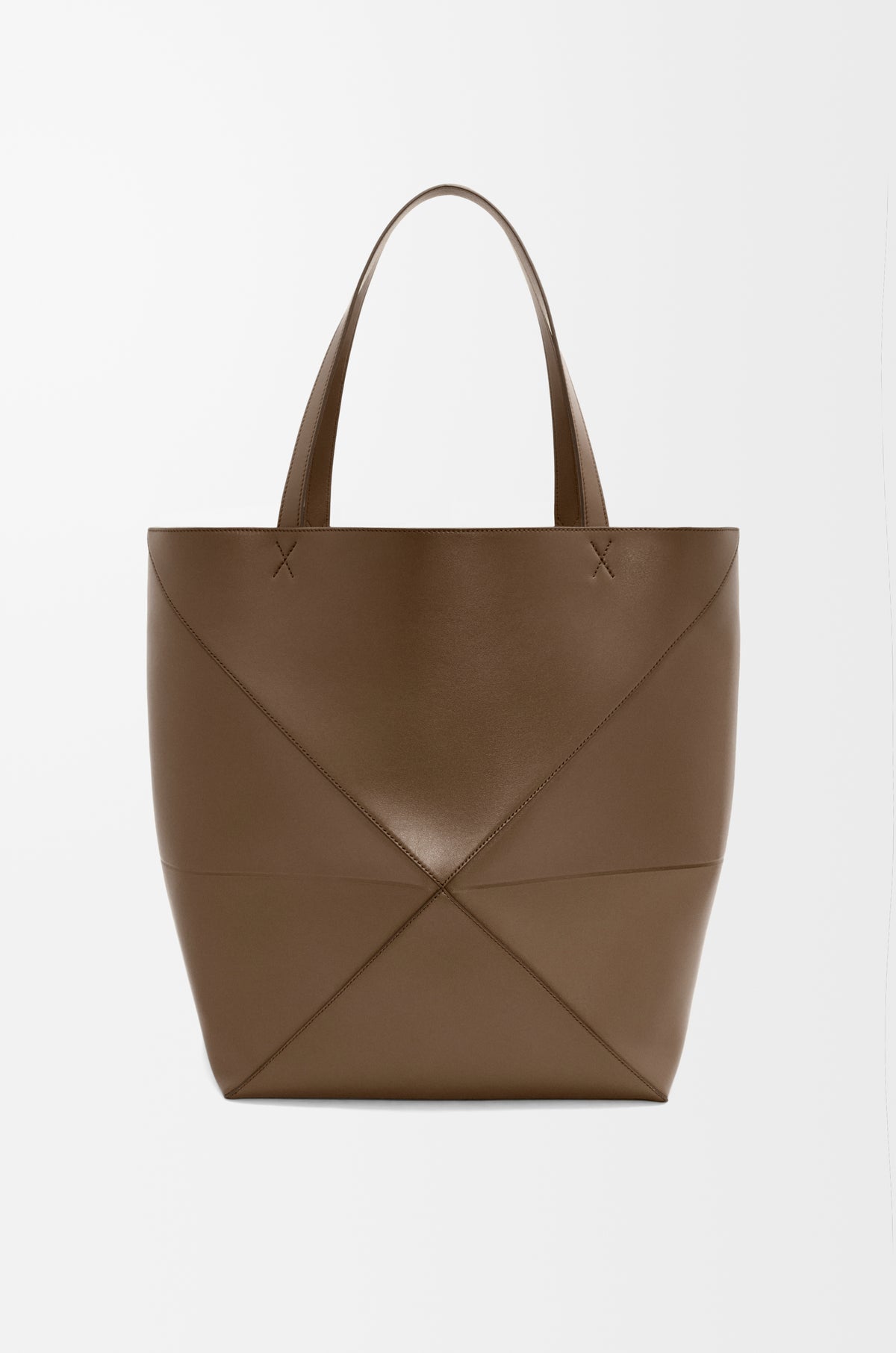 Loewe XL Puzzle Fold tote in shiny calfskin
