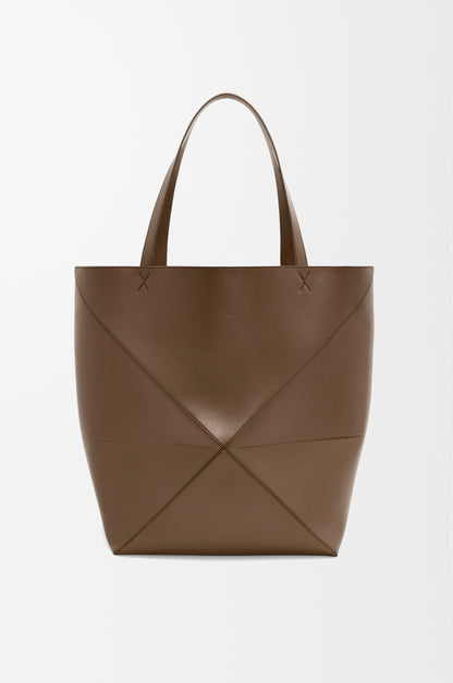 Loewe XL Puzzle Fold tote in shiny calfskin