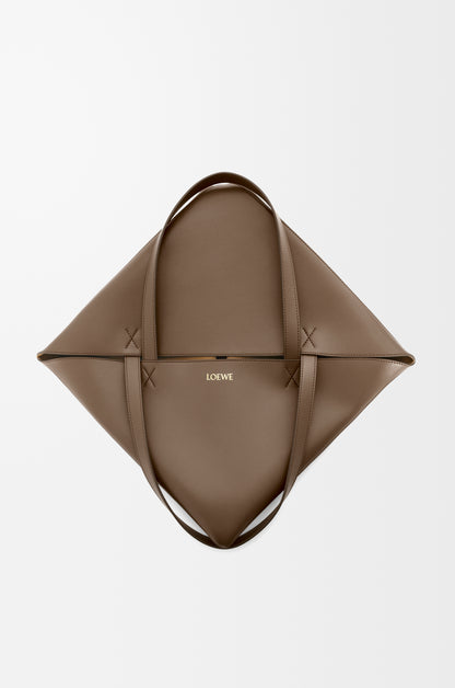 Loewe XL Puzzle Fold tote in shiny calfskin